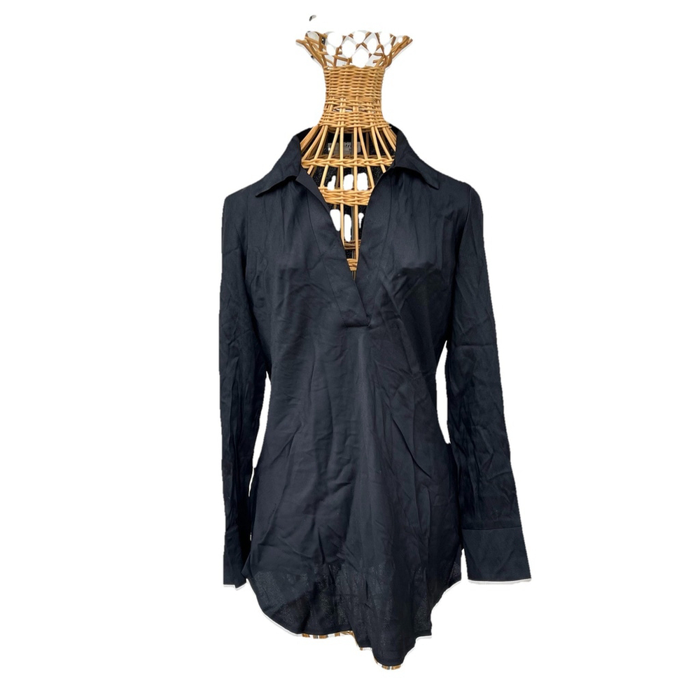 18th Street Black Long Sleeve Blouse Women’s Medium Rayon Blend